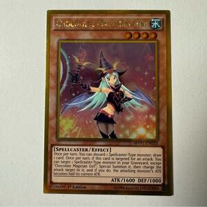 Yu-Gi-Oh! Chocolate Magician Girl Card